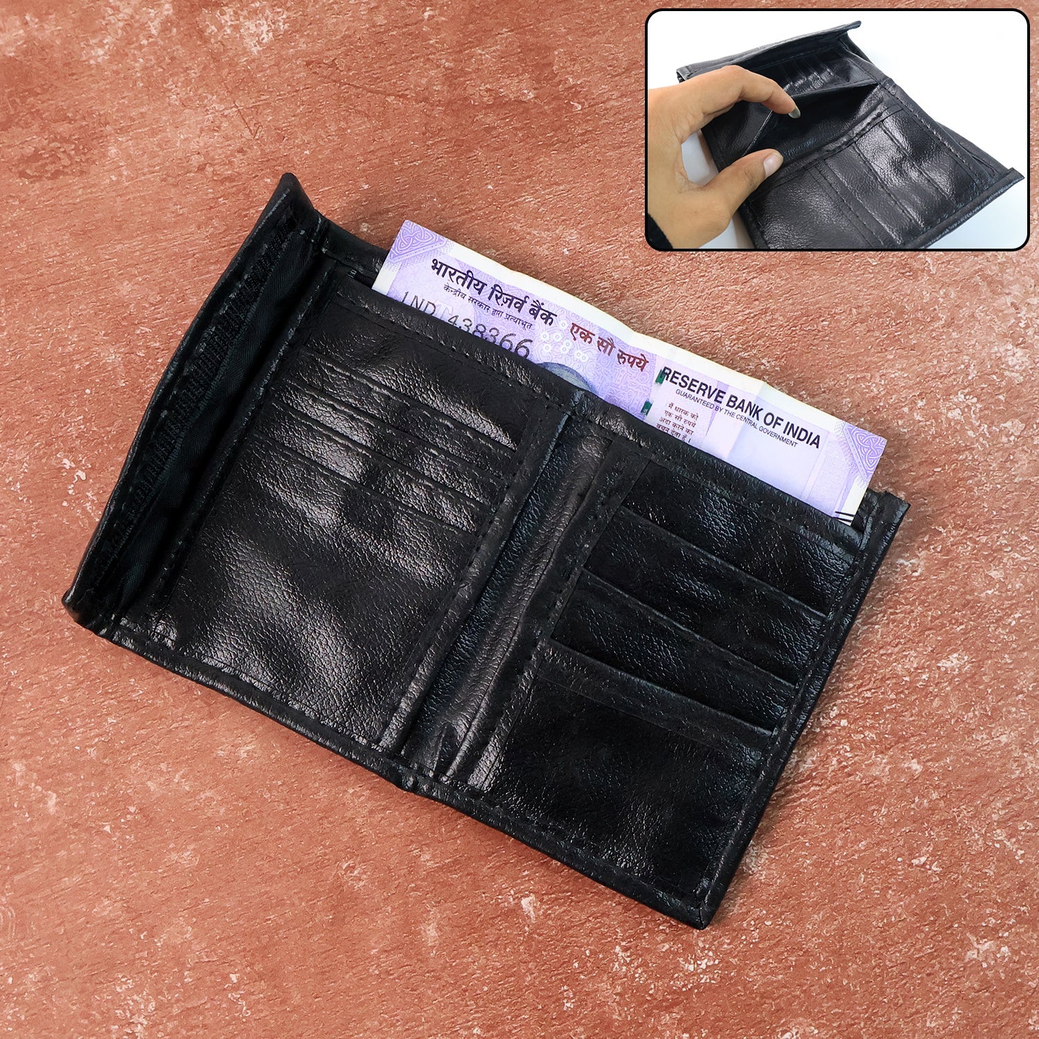 Premium Genuine Bi-Fold Wallet (1 Pc) Premium Genuine Bi-Fold Wallet (1 Pc)
